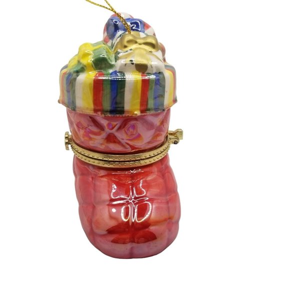 Mr. Christmas Holiday Porcelain Music Box Stocking Musical 12 days of Christmas - Picture 5 of 11